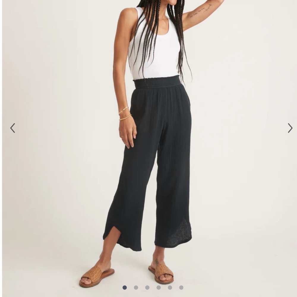 Marine Layer cropped gauze pants